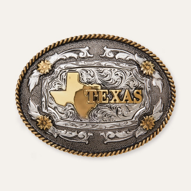 Texas State — Beaded Arrow Buckle