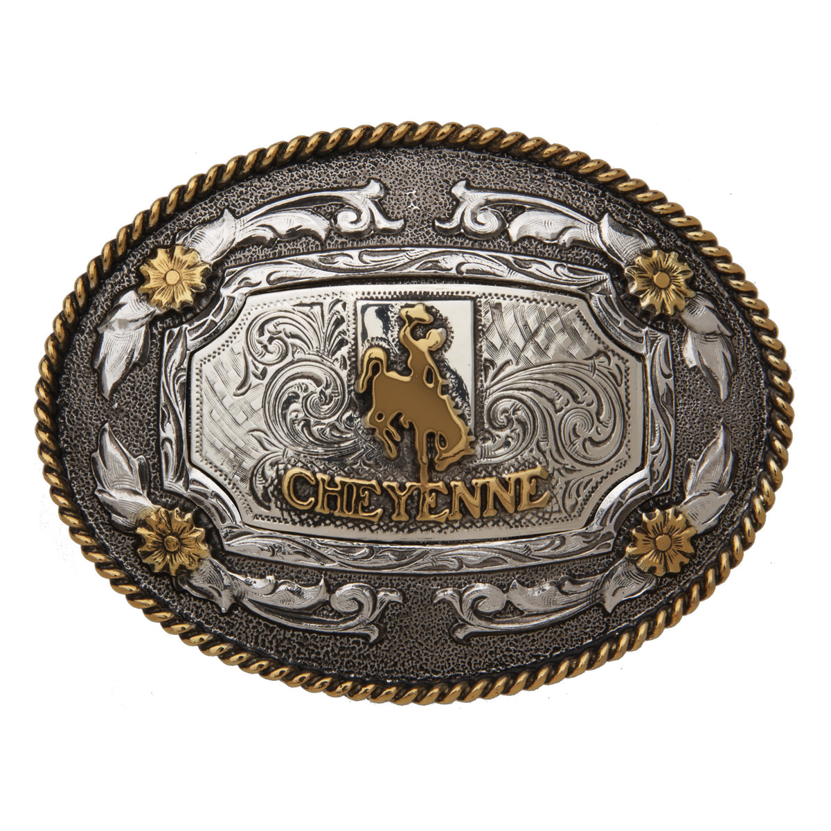 Cheyenne — Oval Rope Edge Buckle