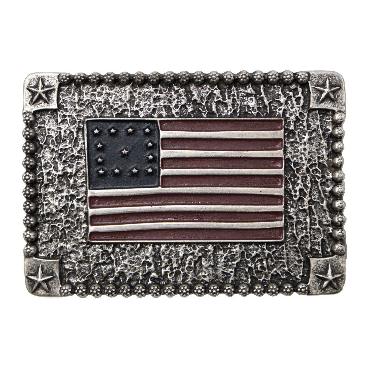 American Flag with Texture Buckle