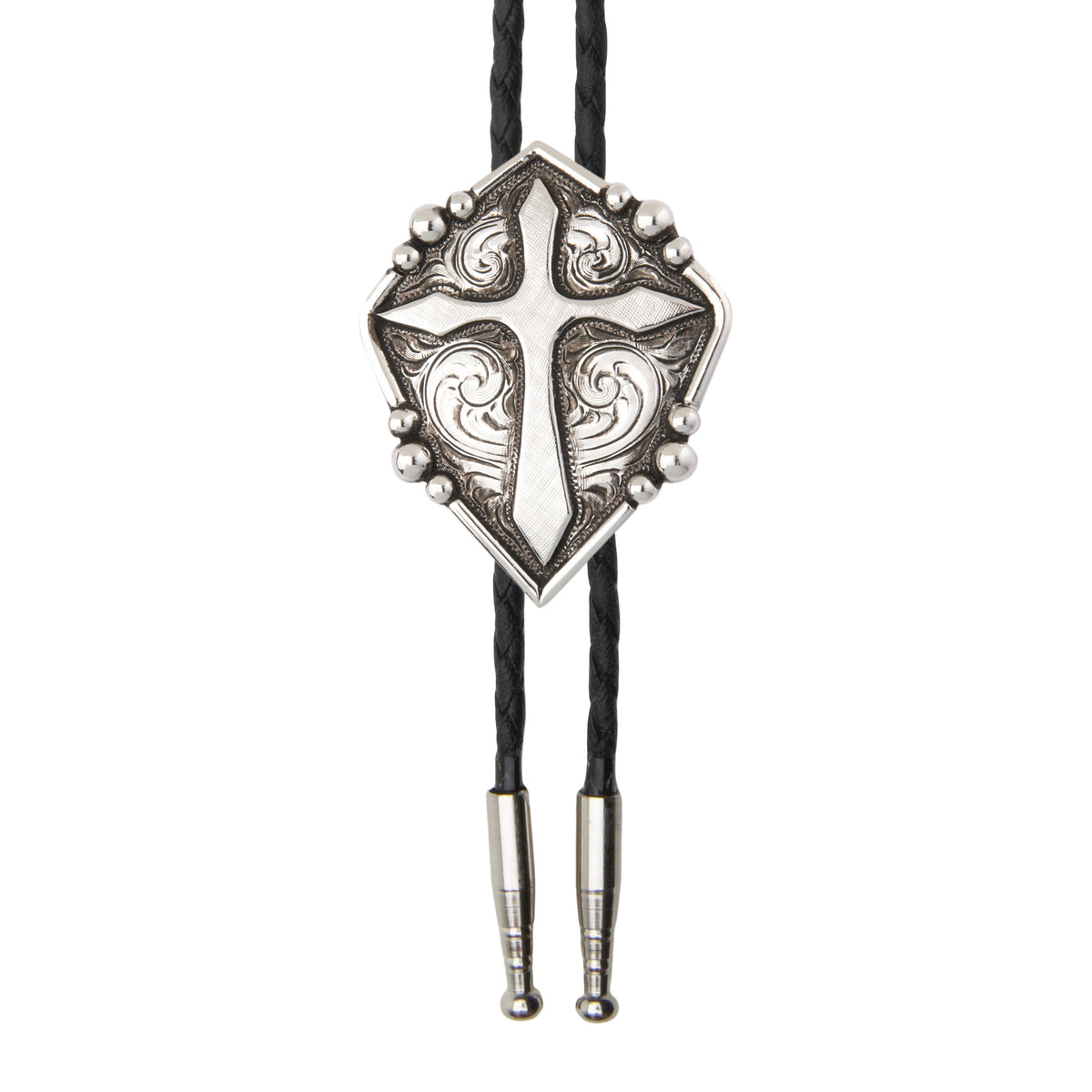 Antiqued Cross with Etching Bolo