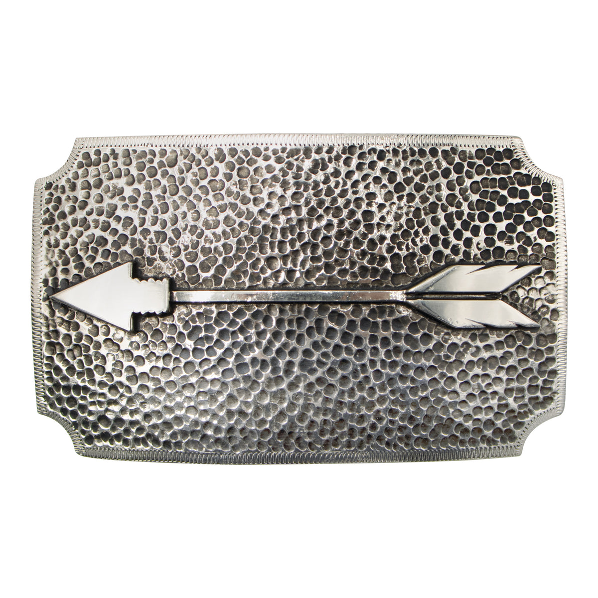 Straight Arrow Hammered Iconic Classic Buckle