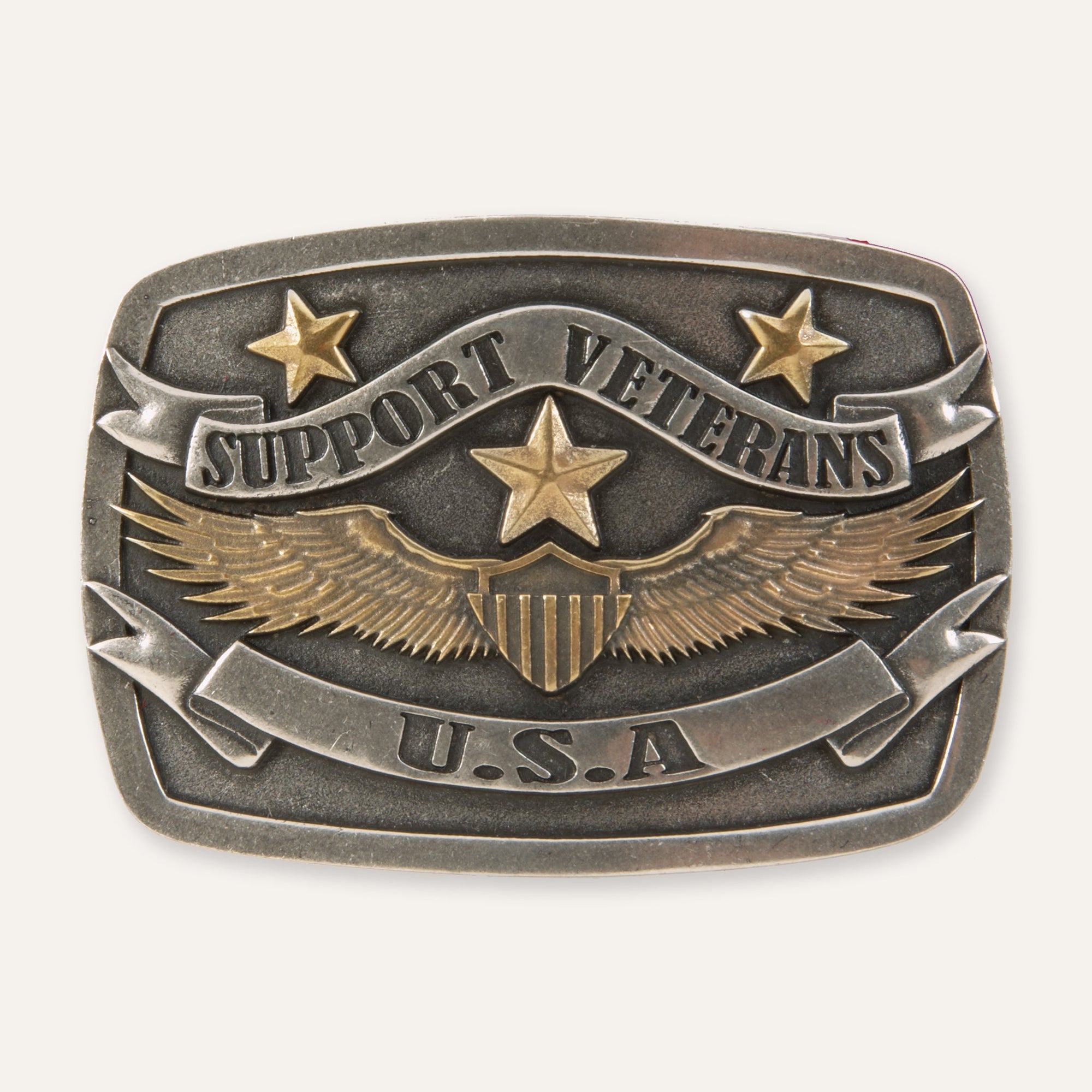 Support Veterans USA Buckle