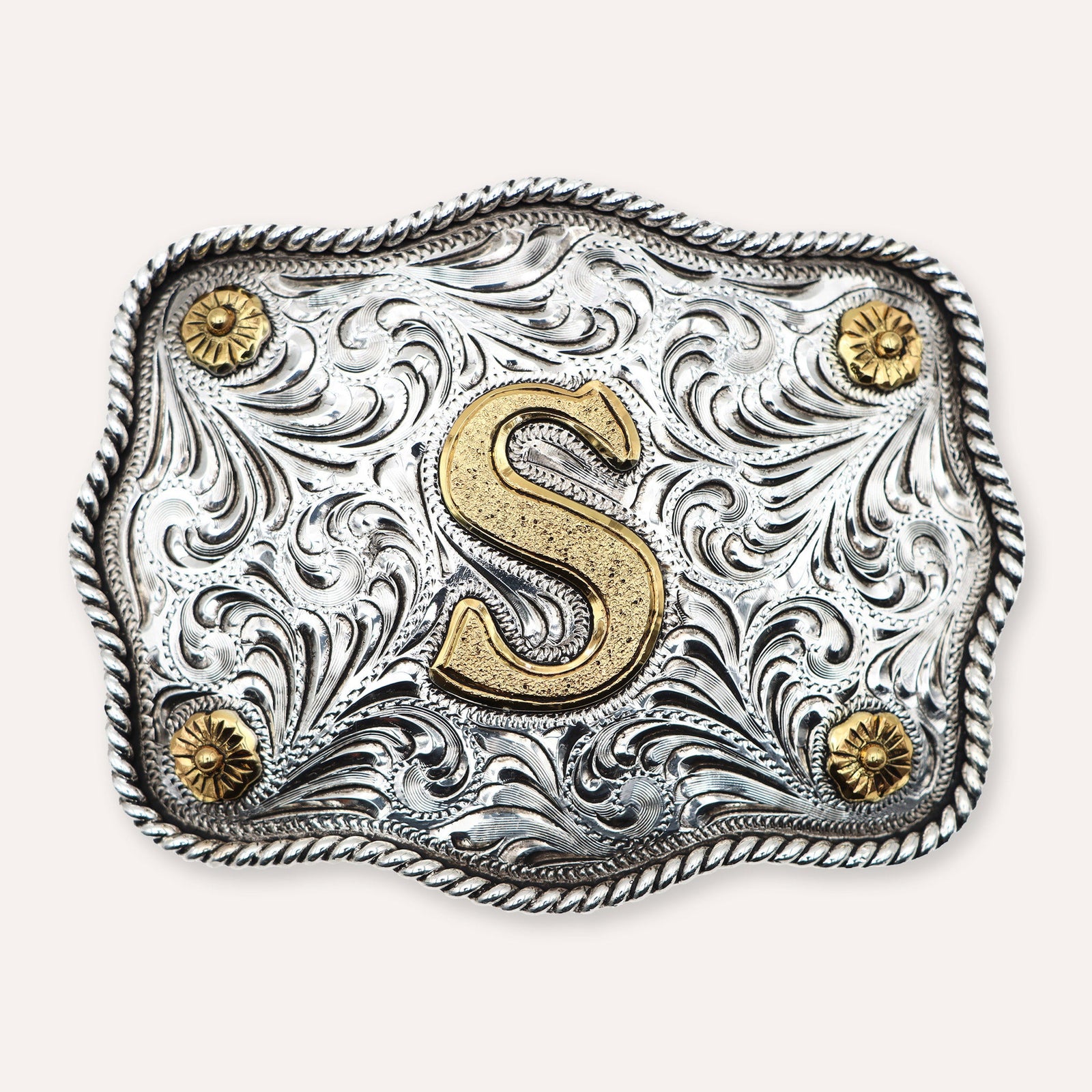 Scalloped Elk Skull Buckle