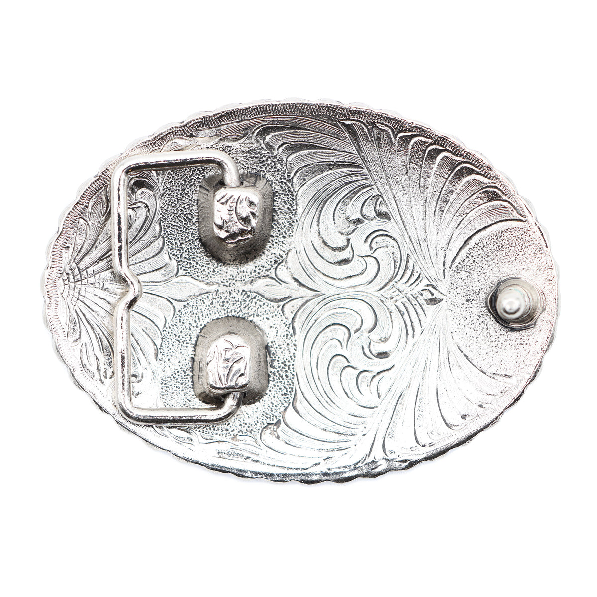 Oval with Embossed Heavy Rope Buckle