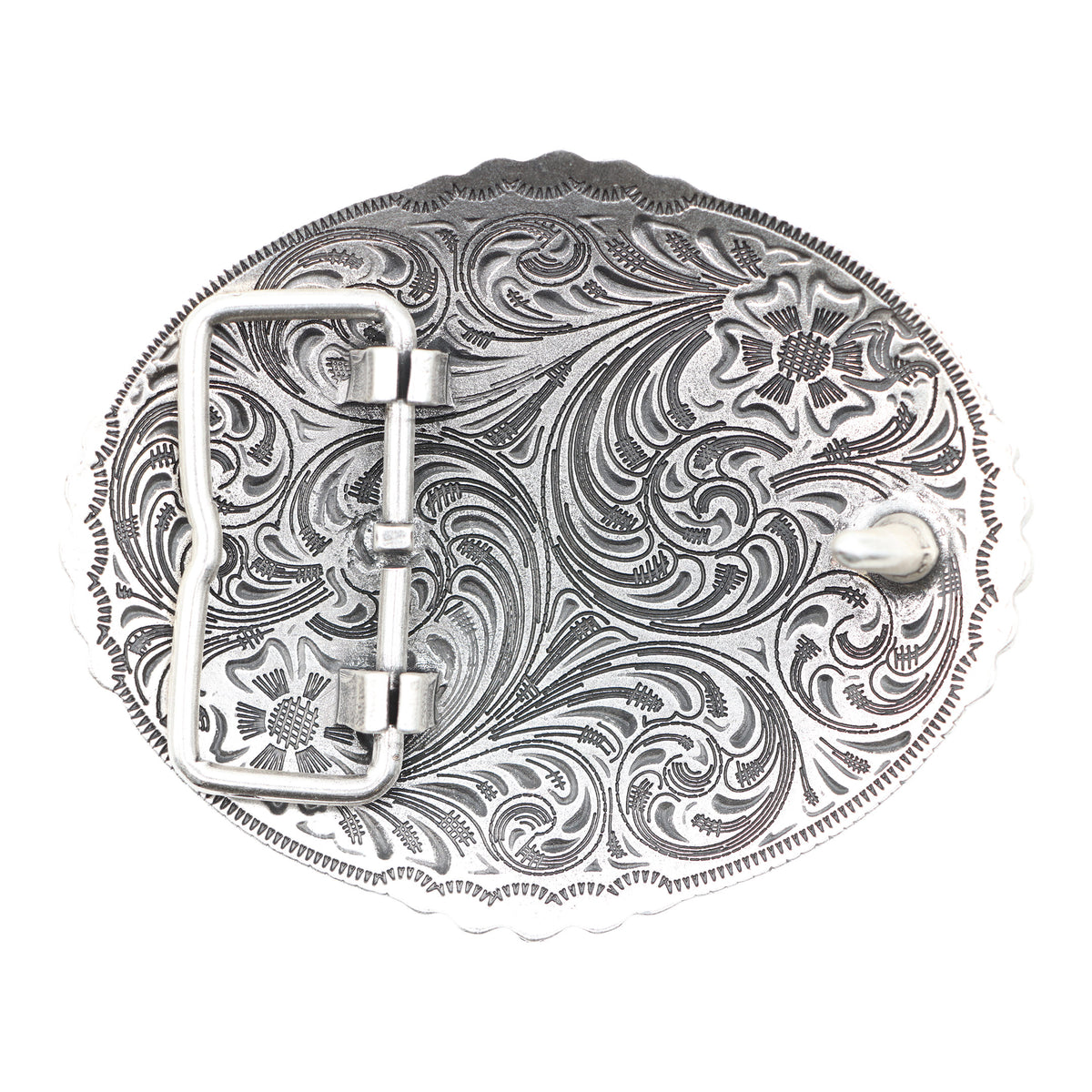 Oval Gold Longhorn Buckle