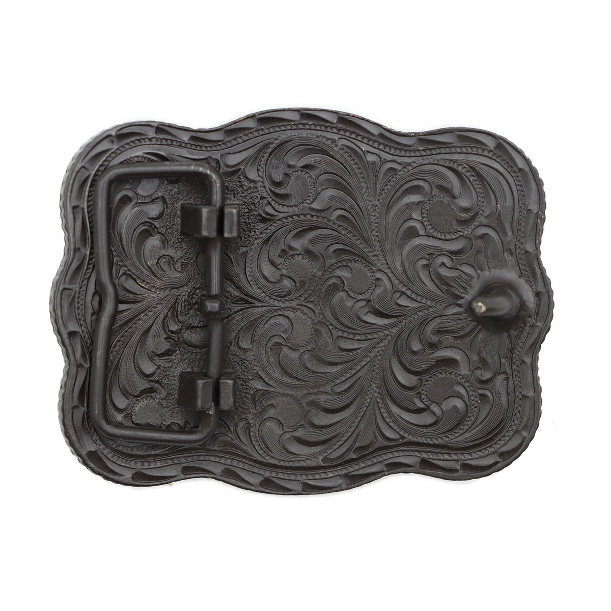 Scalloped Elk Skull Buckle