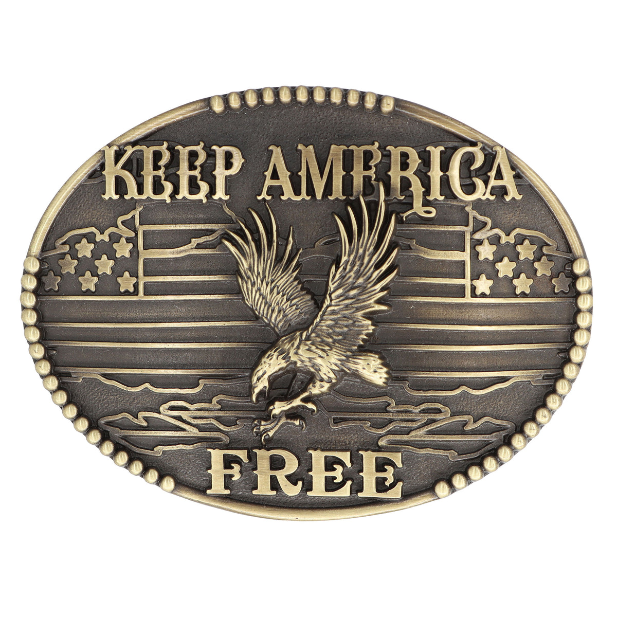 Keep America Free Buckle