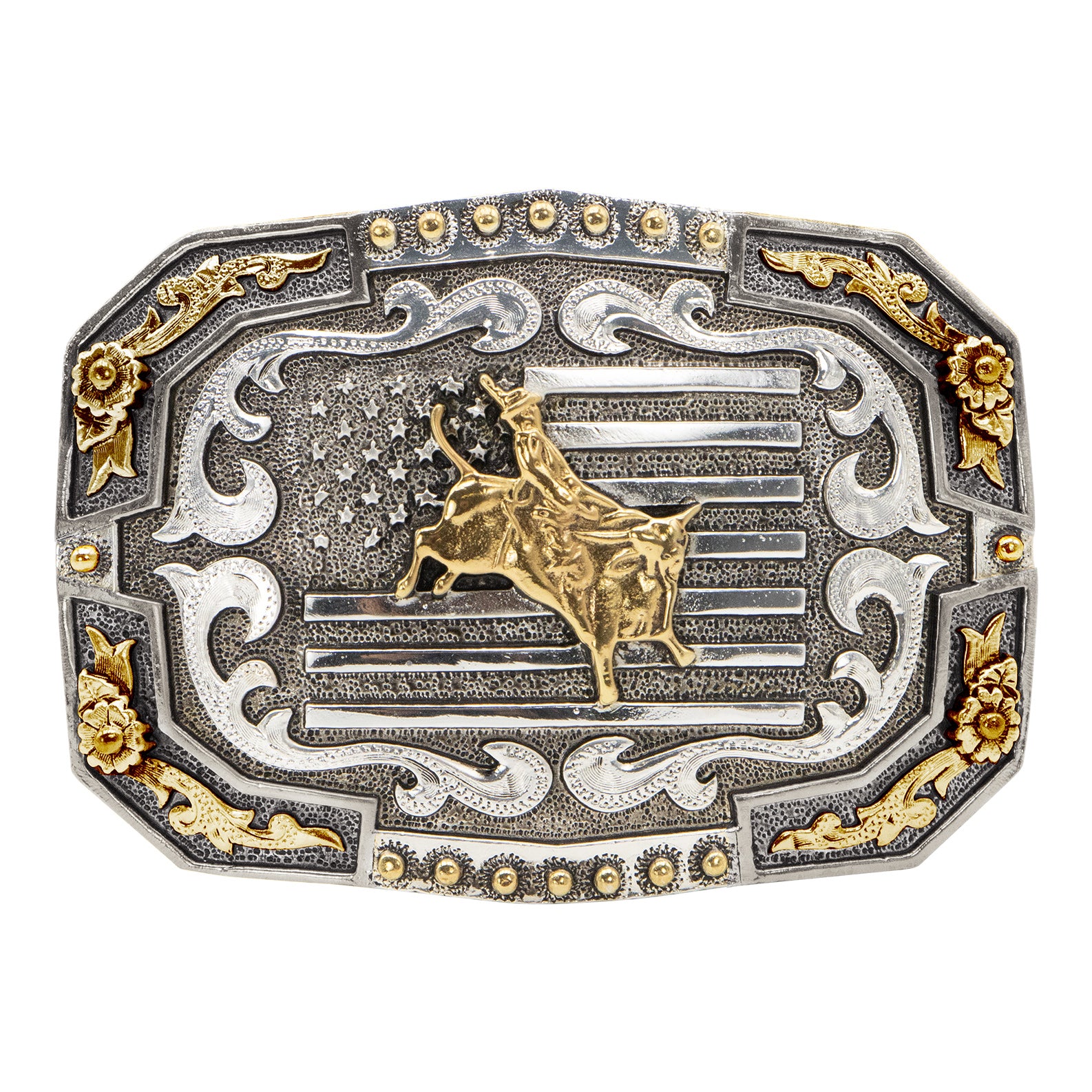 Bull Rider Flag Buckle - AndWest