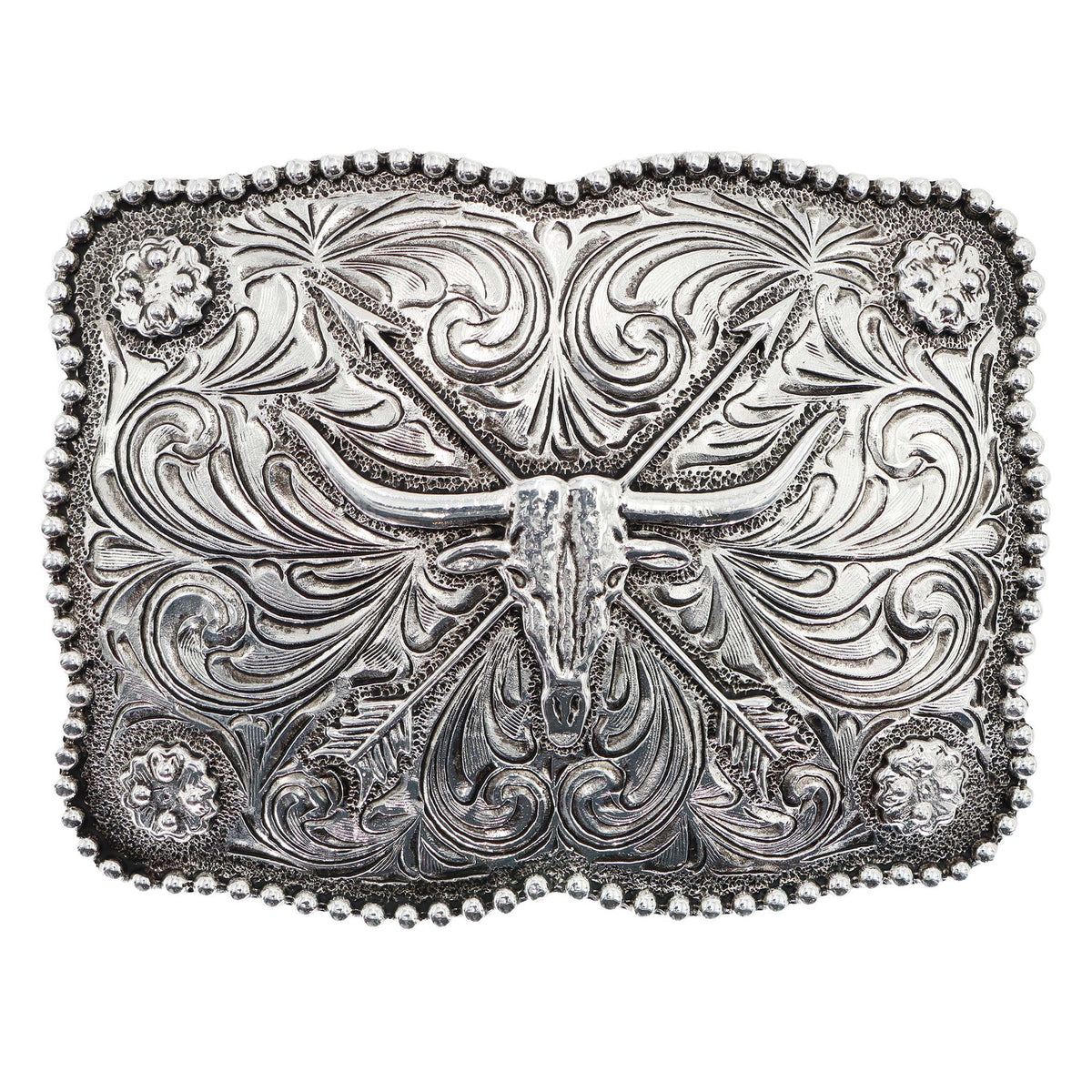 Longhorn with Crossed Arrows Buckle