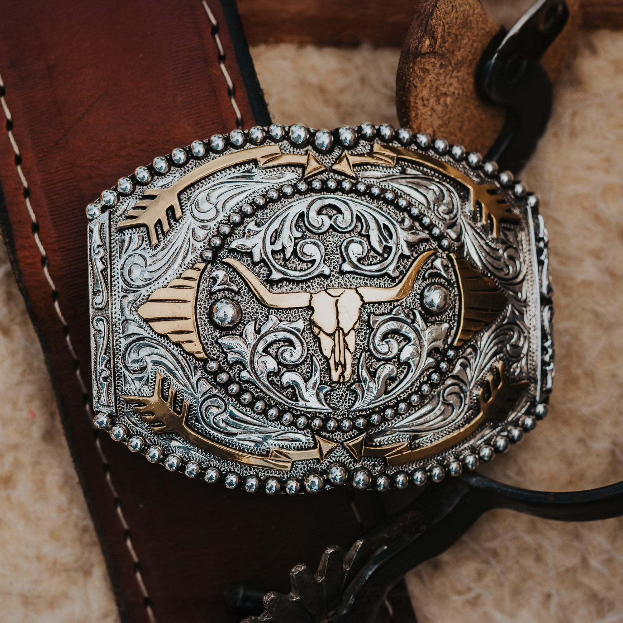 Belt Buckle Praying Cowboy Western Style Metal Alloy (Fits