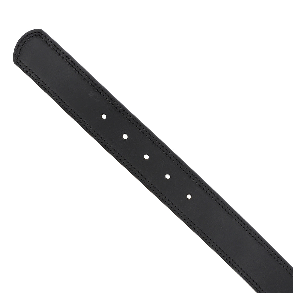 1 1/2" Wide Black Apache Double Stitch Belt