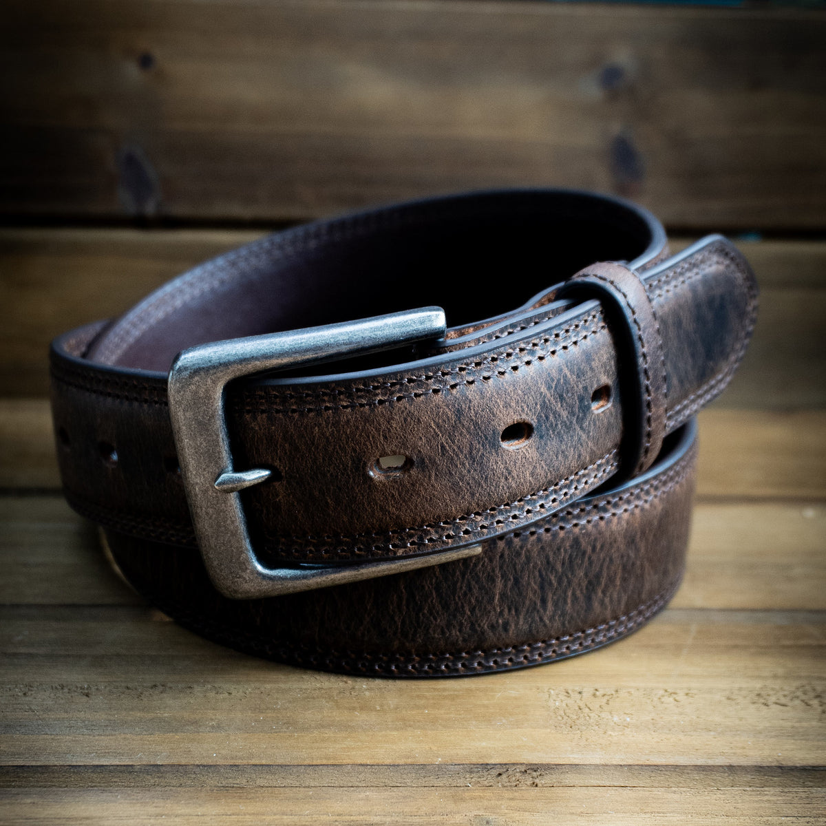 1 1/2" Heavy-Duty Double Stitch with Bump Belt