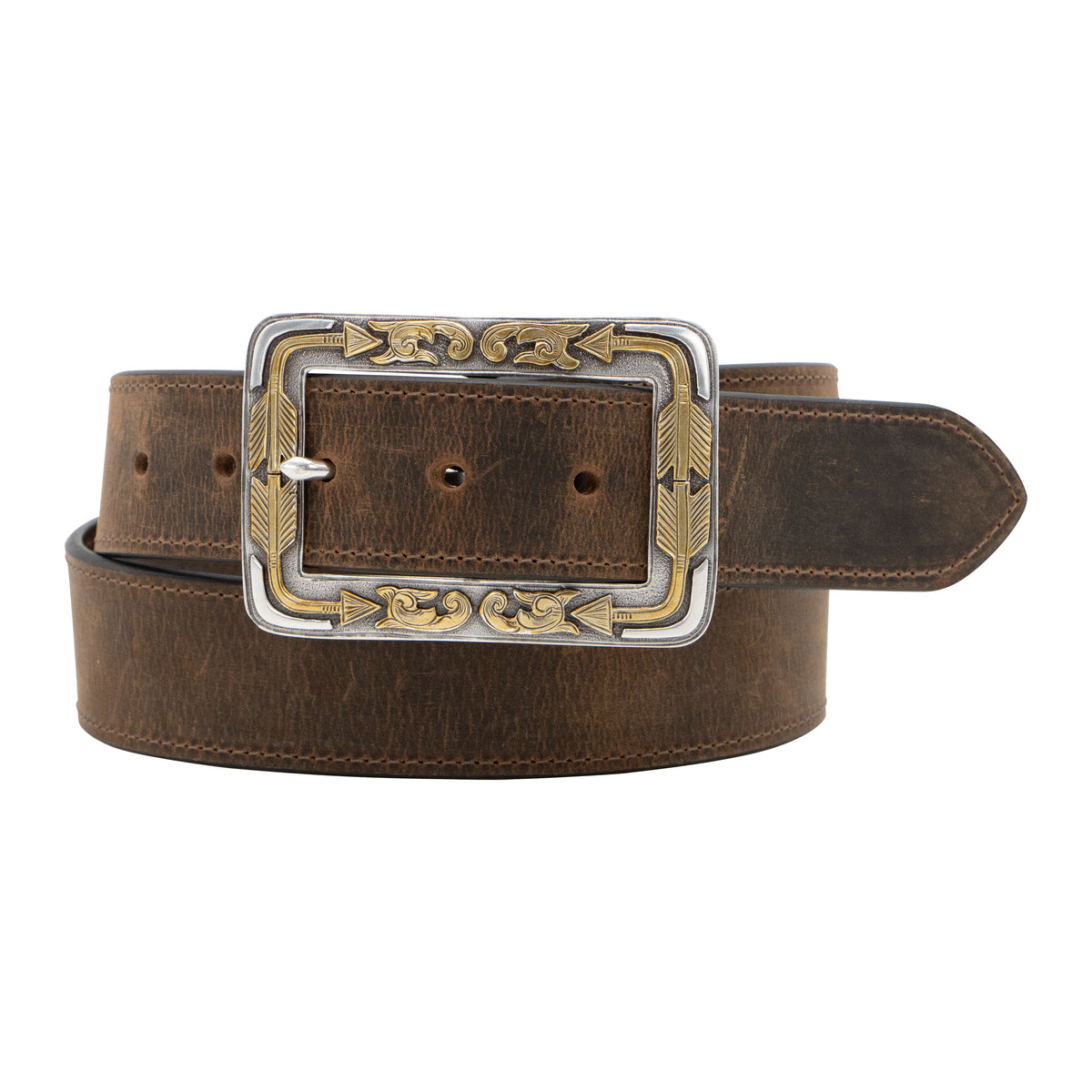 1 1/2&quot; Boxed Arrow Buckle Belt