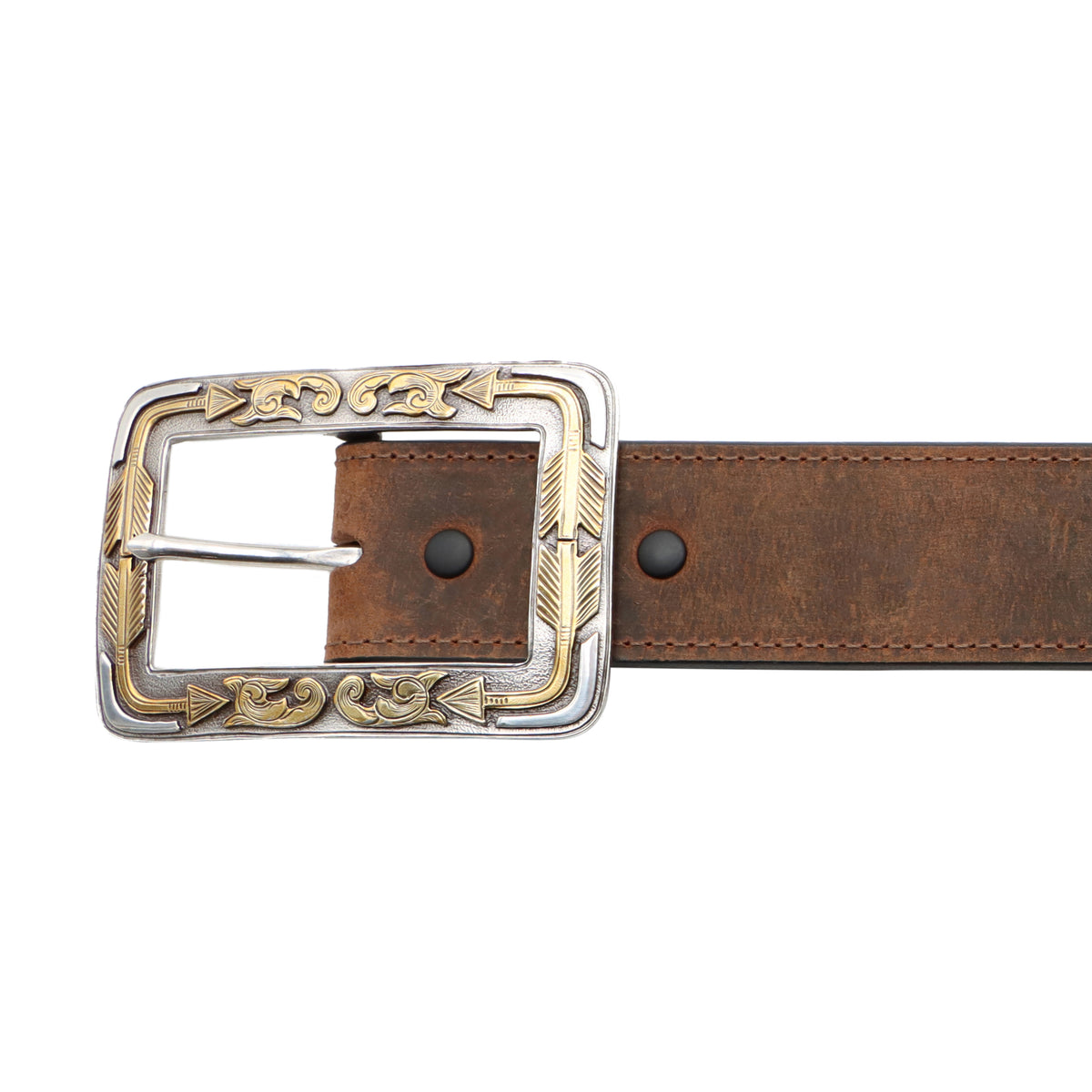 1 1/2&quot; Boxed Arrow Buckle Belt