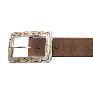 1 1/2 Matte Black Buckle Belt - AndWest