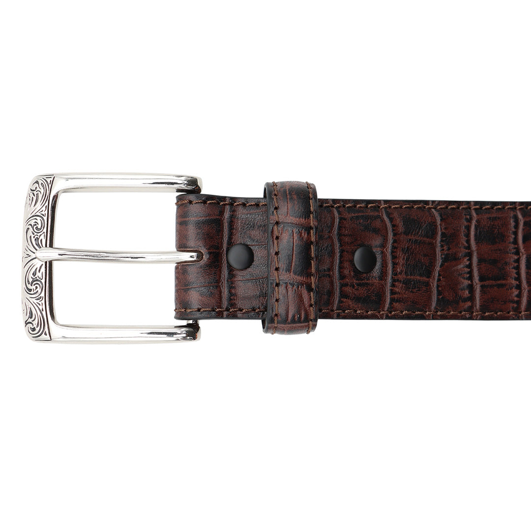 1 1/2” Exotic Alligator Print Belt