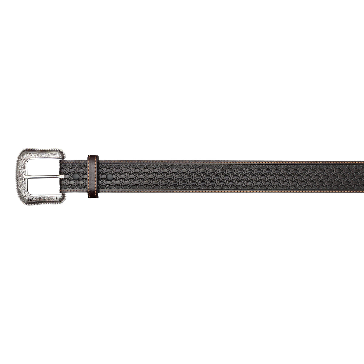 1 1/2" Barbed-Wire Tooled Belt