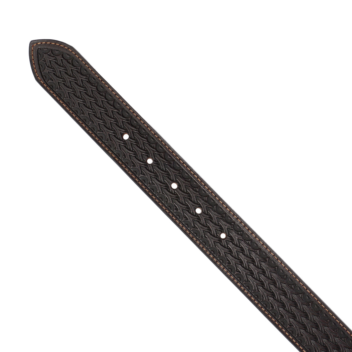 1 1/2" Barbed-Wire Tooled Belt