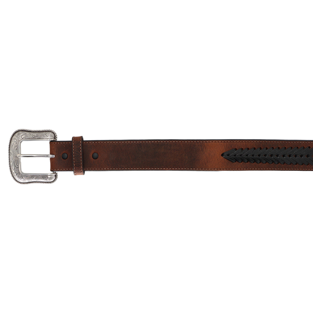 1 1/2" Rugged with Single-Laced Inlay Belt