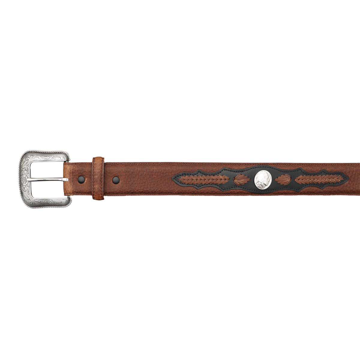 1 1/2" Rowdy with Buffalo Nickel Billet Belt