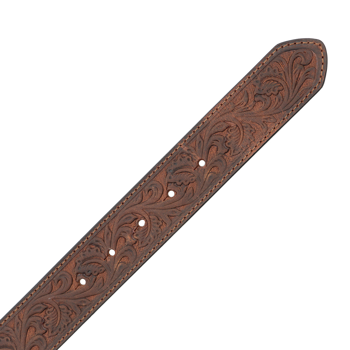 Women&#39;s 1 1/2&quot; Tooled Buckin’ Bronc Rider Buckle Belt