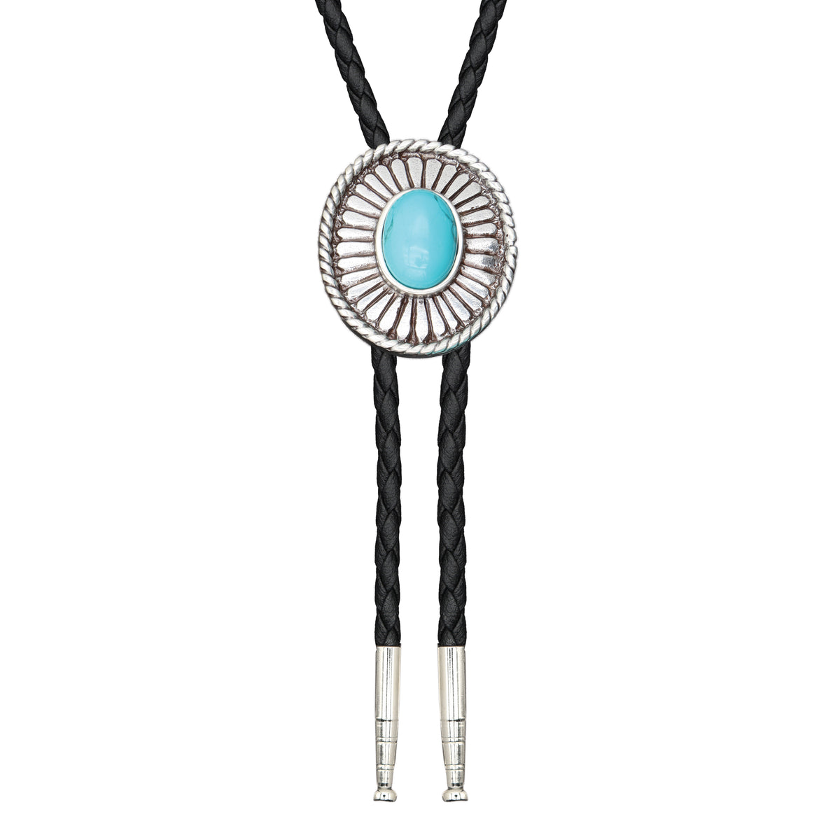 Navajo Turquoise Bead Bolo