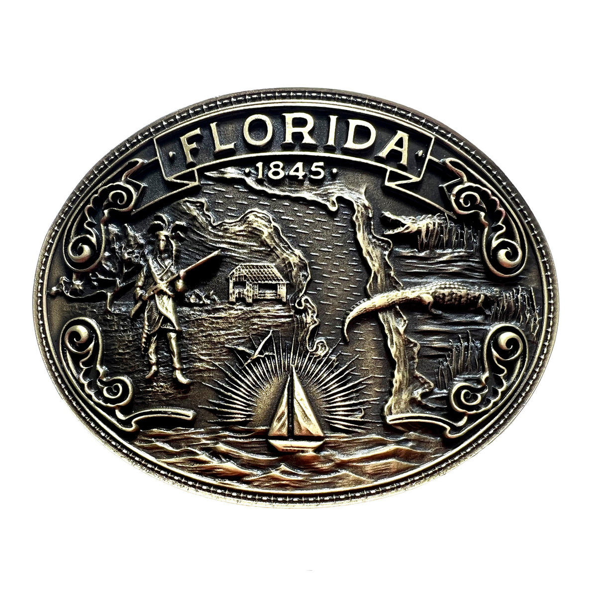Florida 1845 Heritage Buckle