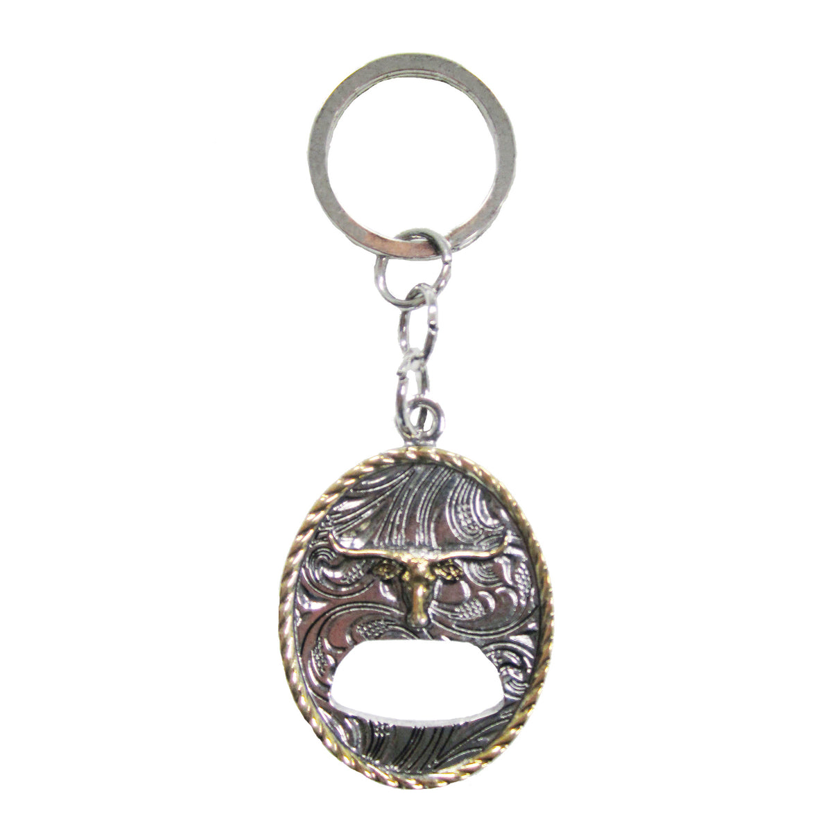 Longhorn Bottle Opener Keychain