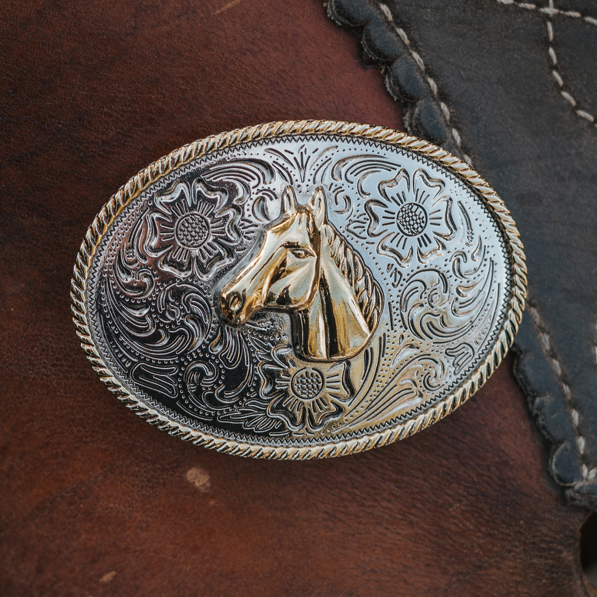 Engraved Bronco Rider Cowboy Western Belt Buckle Makers Colorado