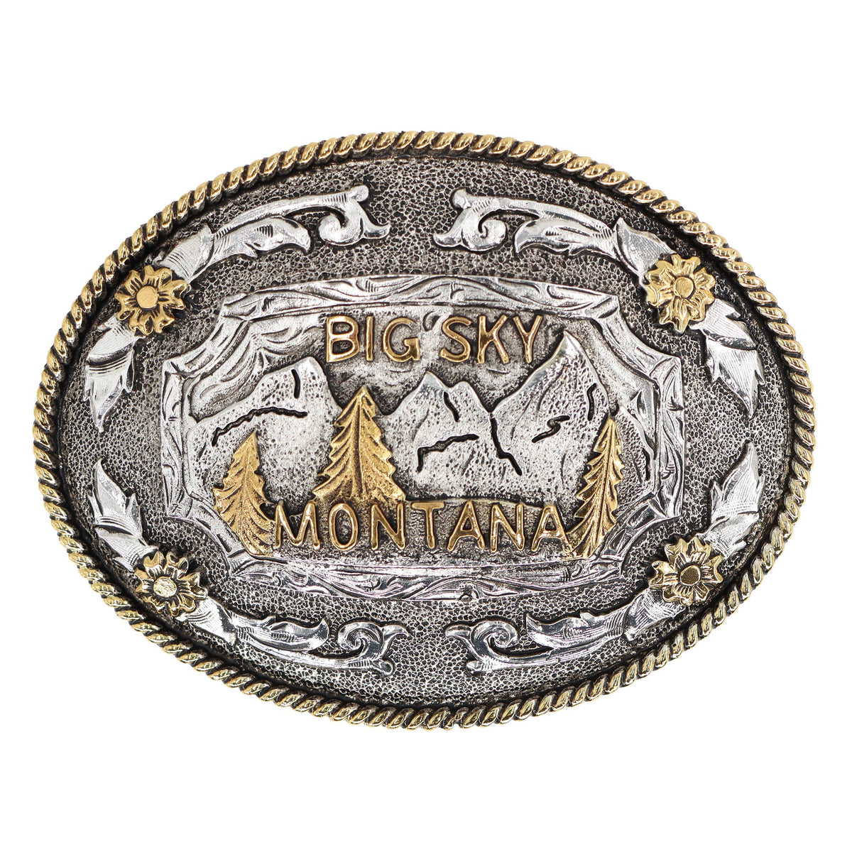 Montana “Big Sky” — Oval Rope Edge Buckle