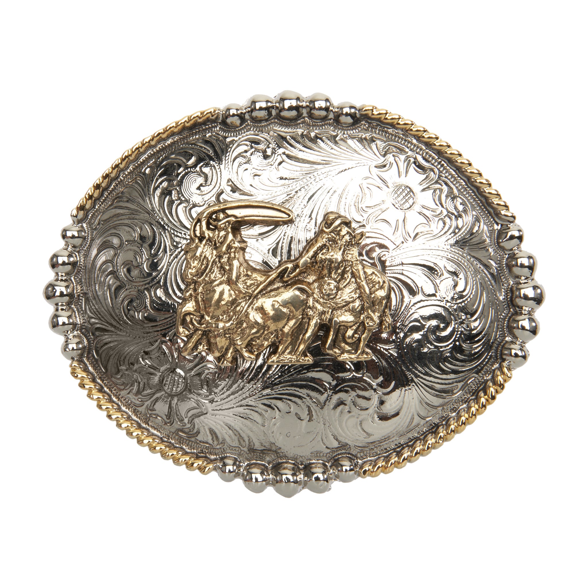 Team Roper Buckles Oval Gold Team Roper Buckle - AndWest