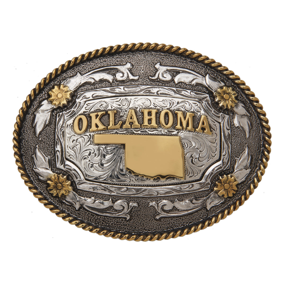 Oklahoma — Oval Rope Edge Buckle