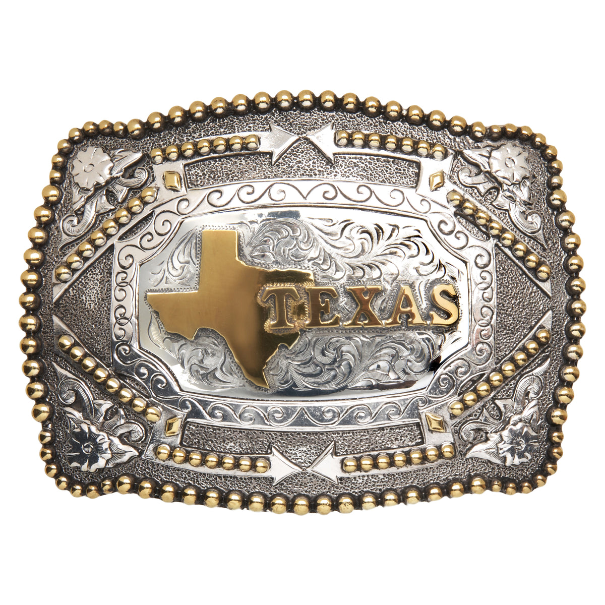 Texas State — Beaded Arrow Buckle