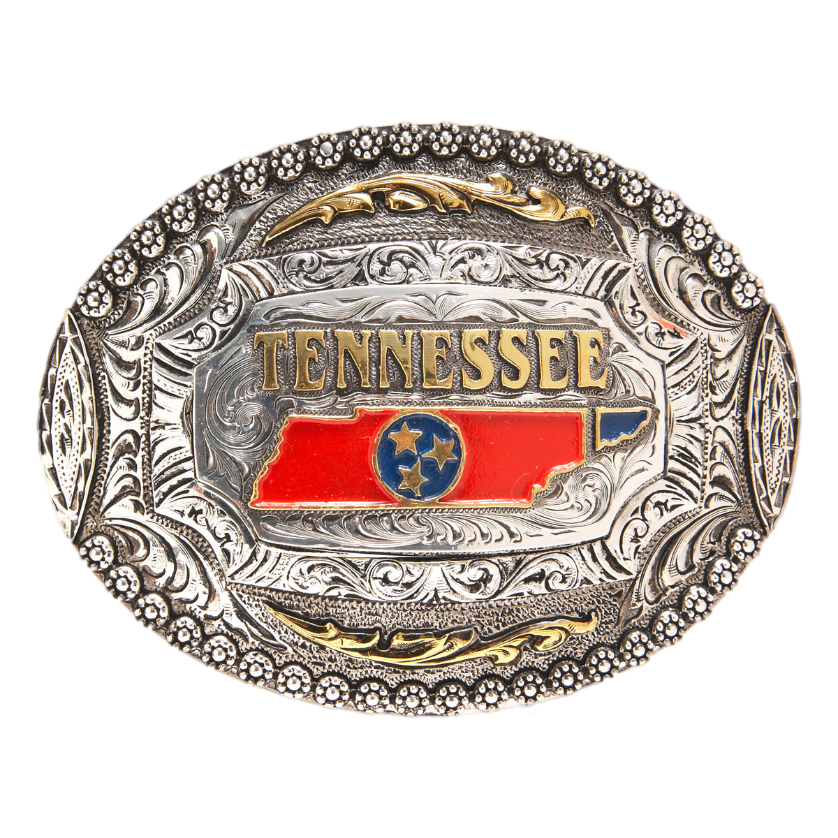 Tennessee State — Oval Berry Edge Buckle