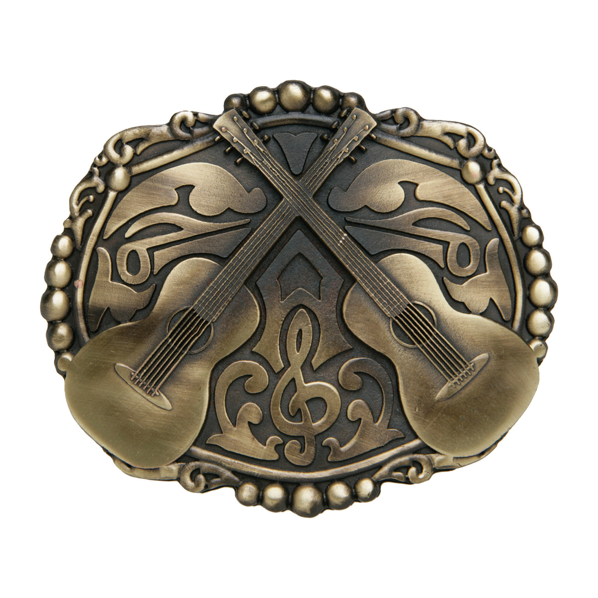 Crossed Guitars Buckle