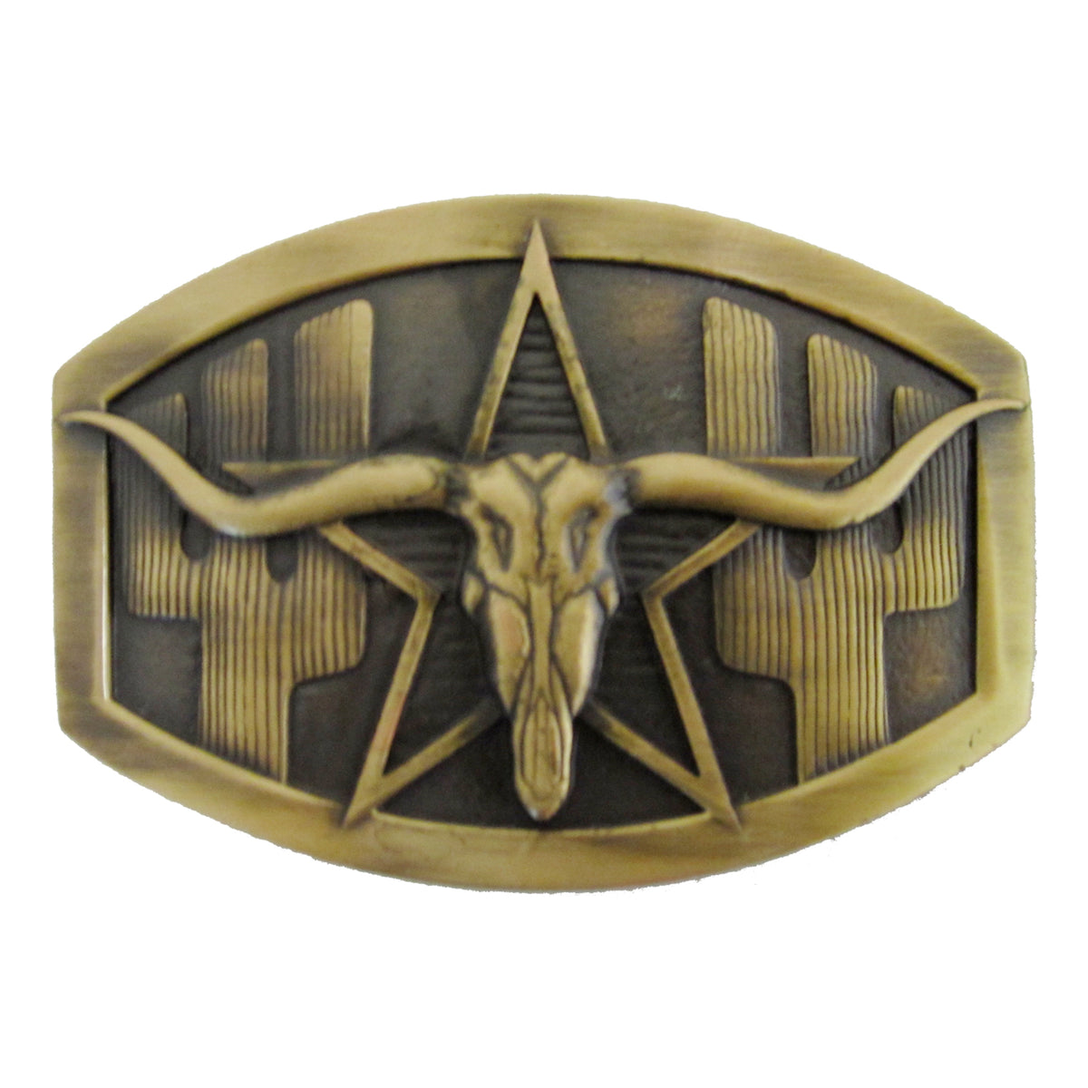 Saguaro Cactus Longhorn Buckle