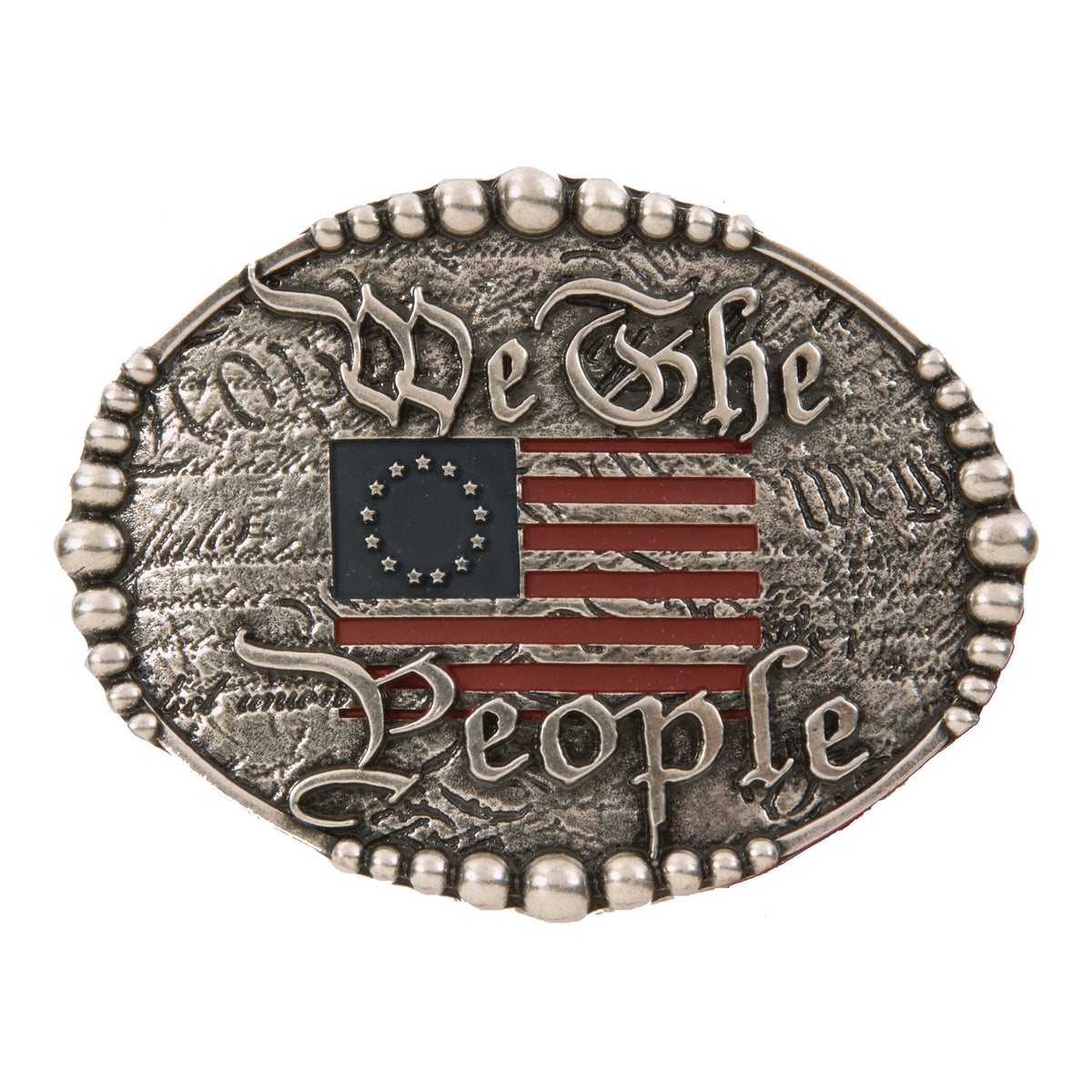 We The People with Flag Buckle