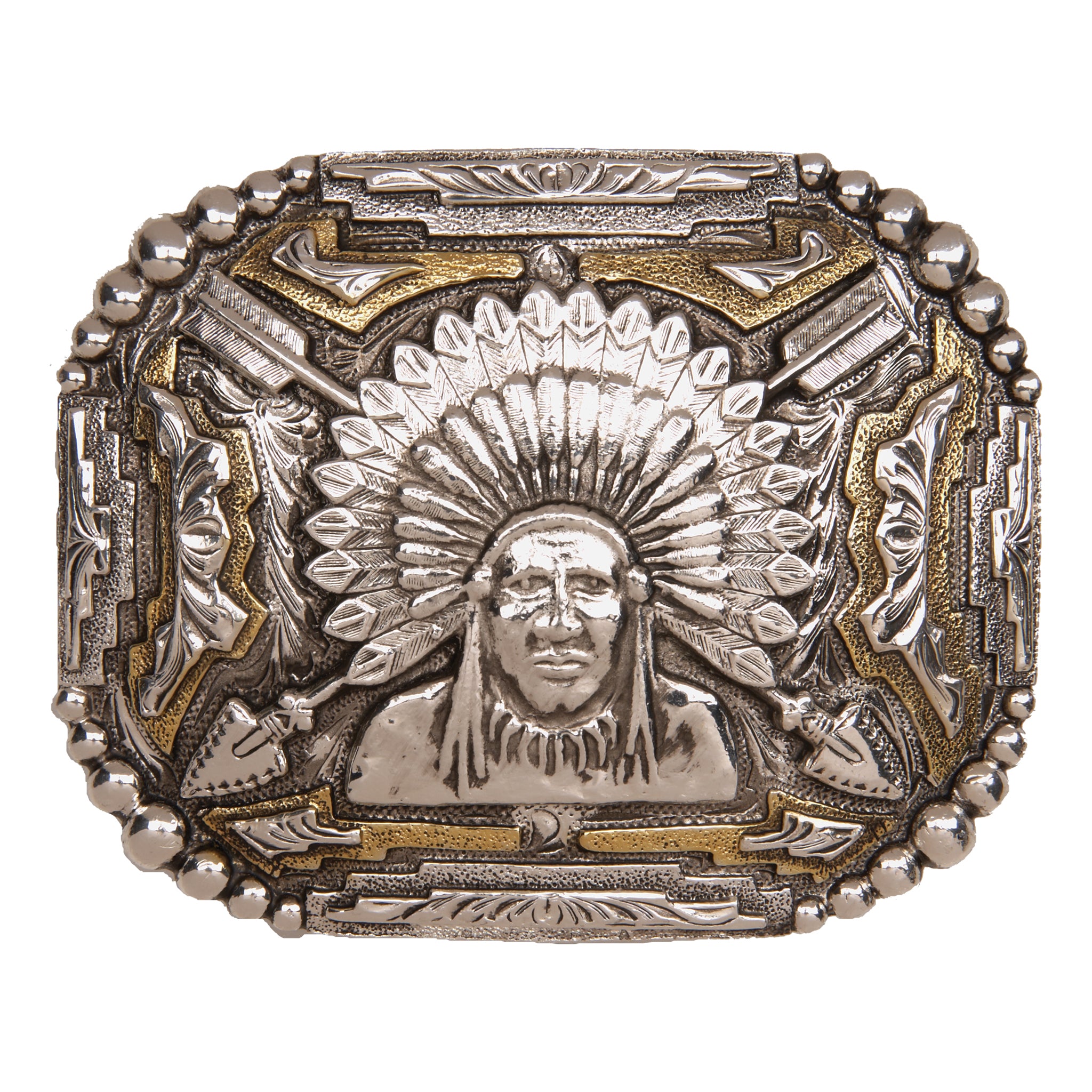indian head belt buckle