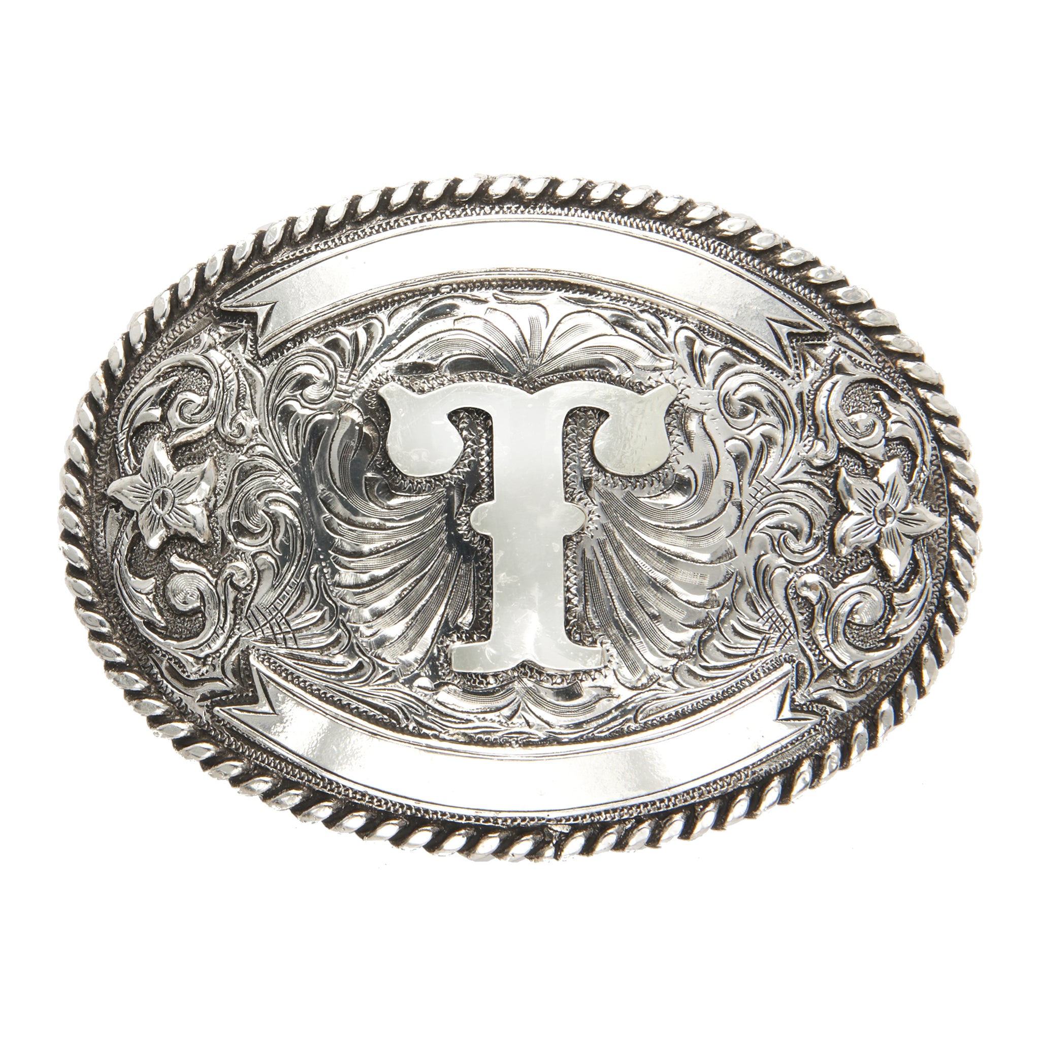 New Large Size Initial Letter V Western Cowboy Belt Buckle