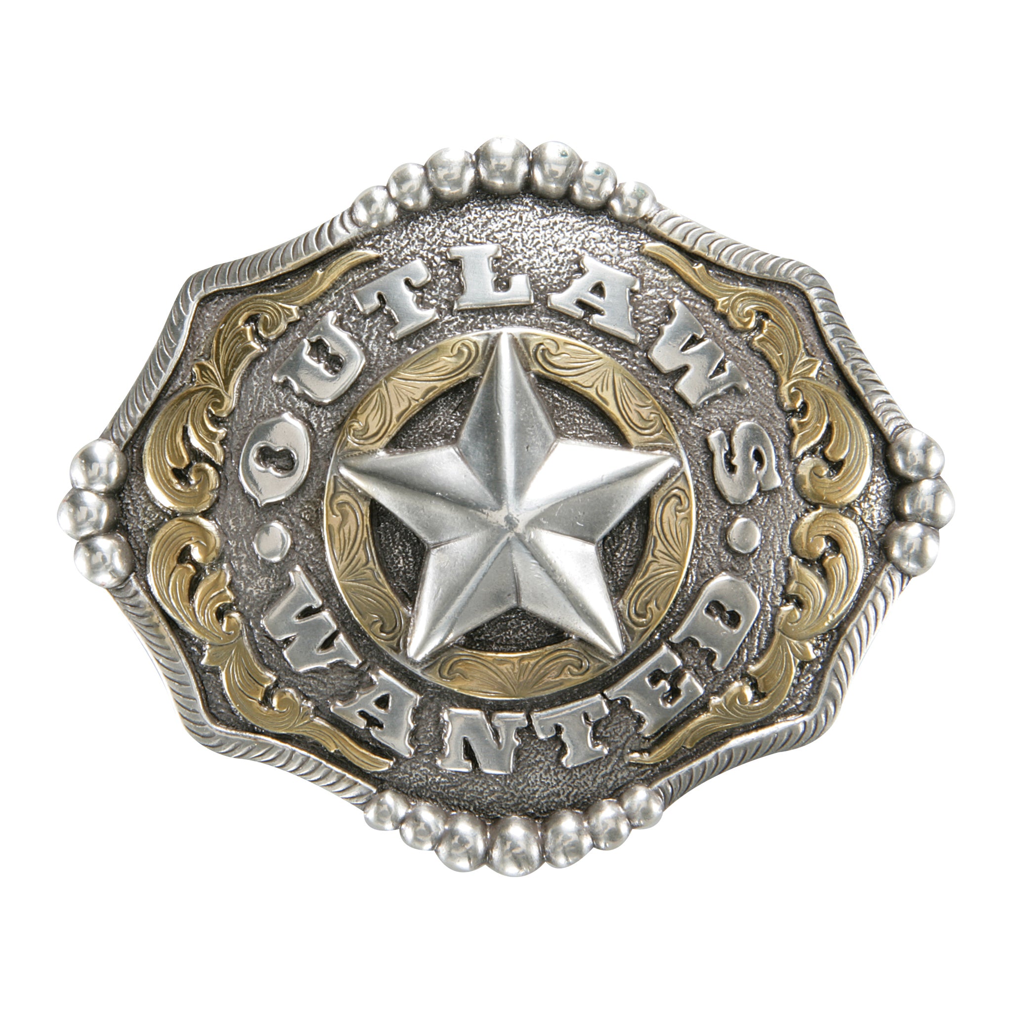 Ranger Set Belt Buckle Silver Star Design