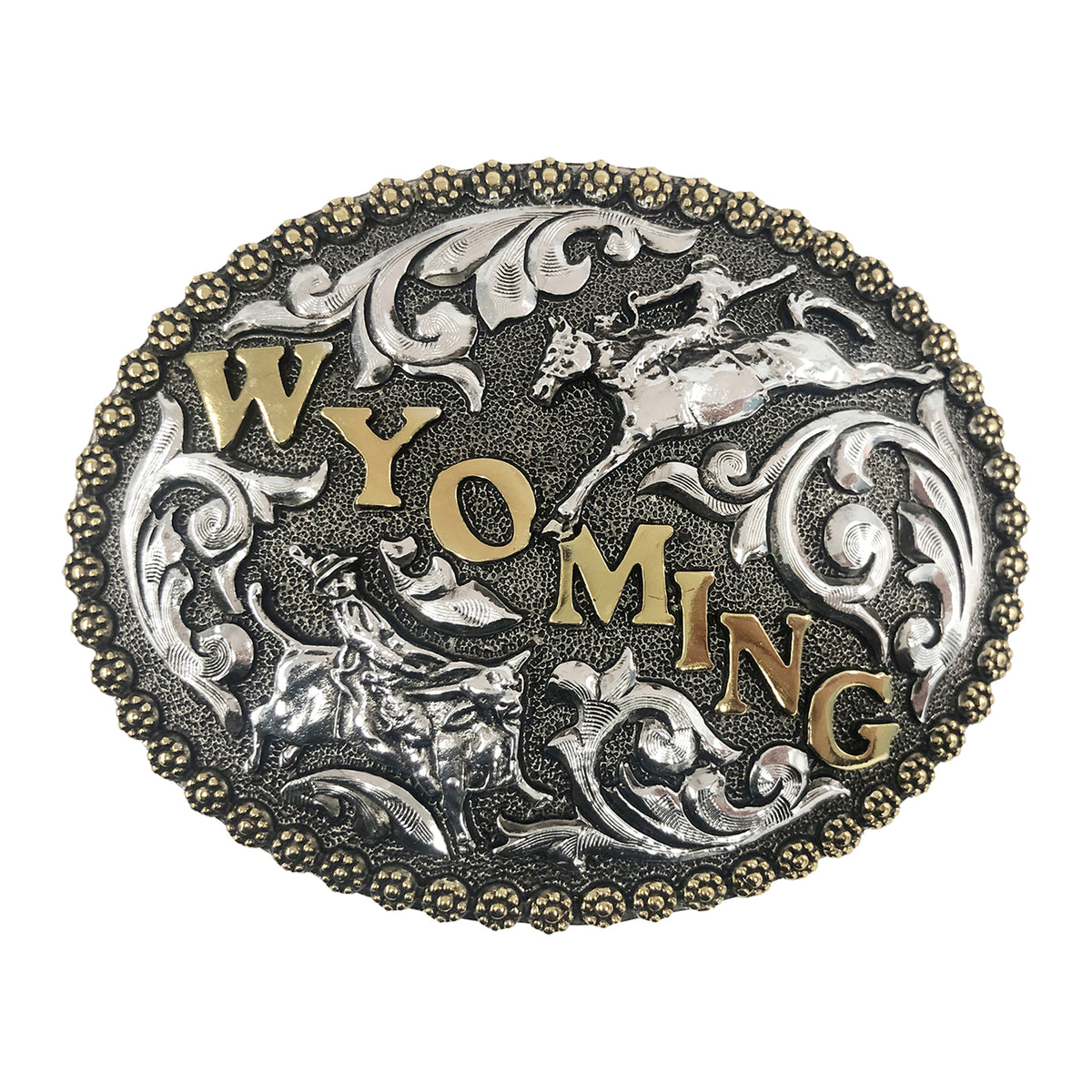 Wyoming with Bronc &amp; Bull Riders Buckle