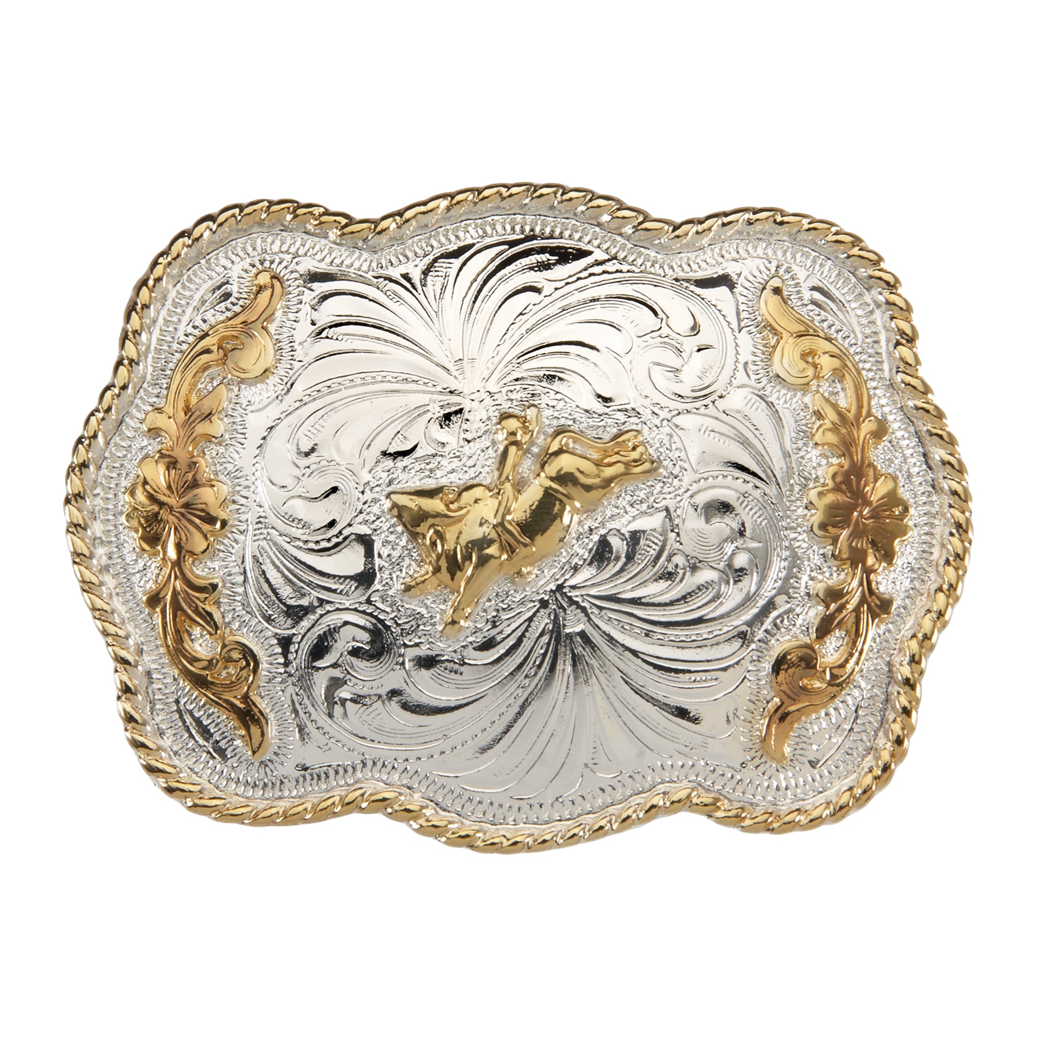 Scalloped Praying Cowboy Buckle - AndWest