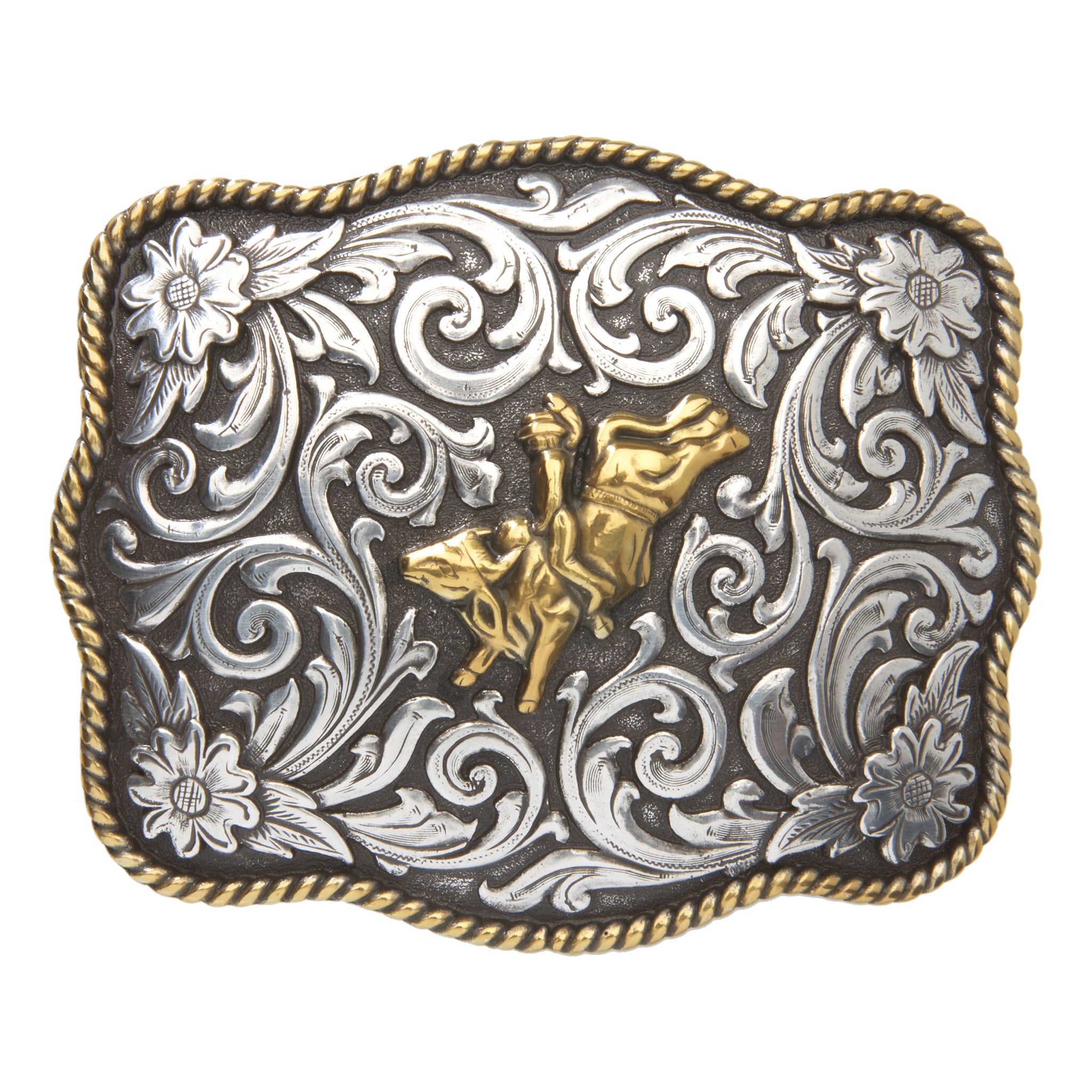 1 1/2 Scalloped Longhorn Western Buckle Belt - AndWest