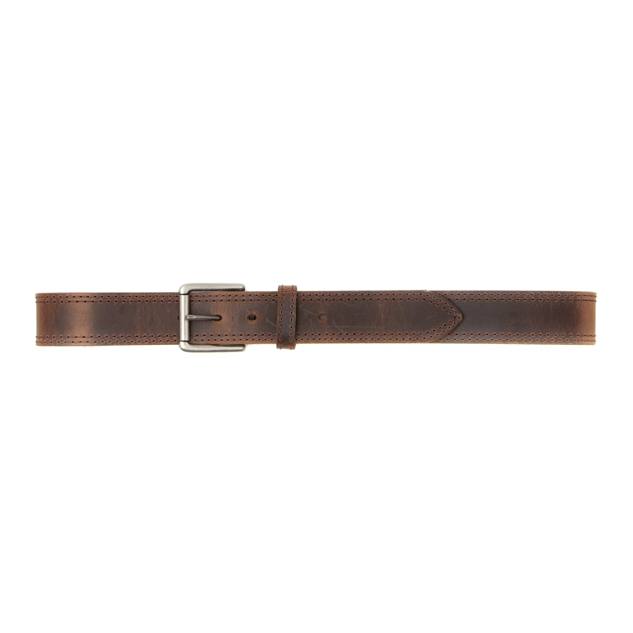 1 1/2 Roller Buckle Double Stitch Belt - AndWest