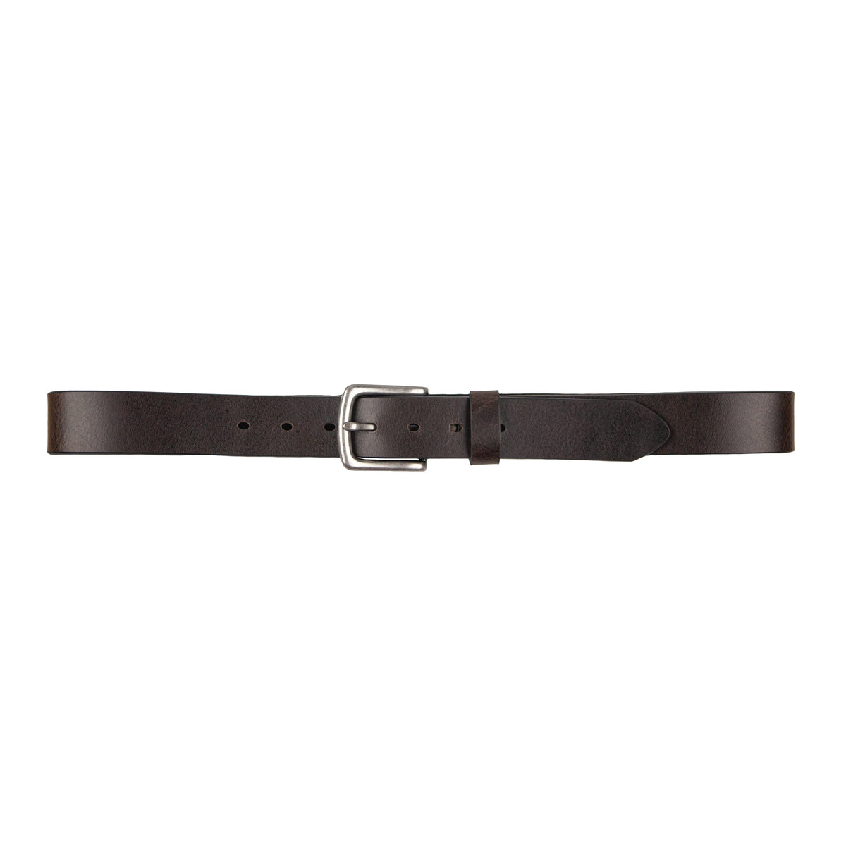 1 1/2&quot; Dark Brown Beveled Edge Belt