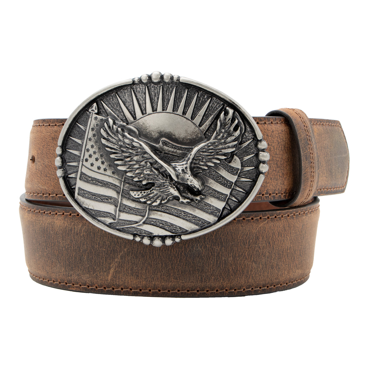 1 1/2&quot; Eagle Plaque Buckle Belt