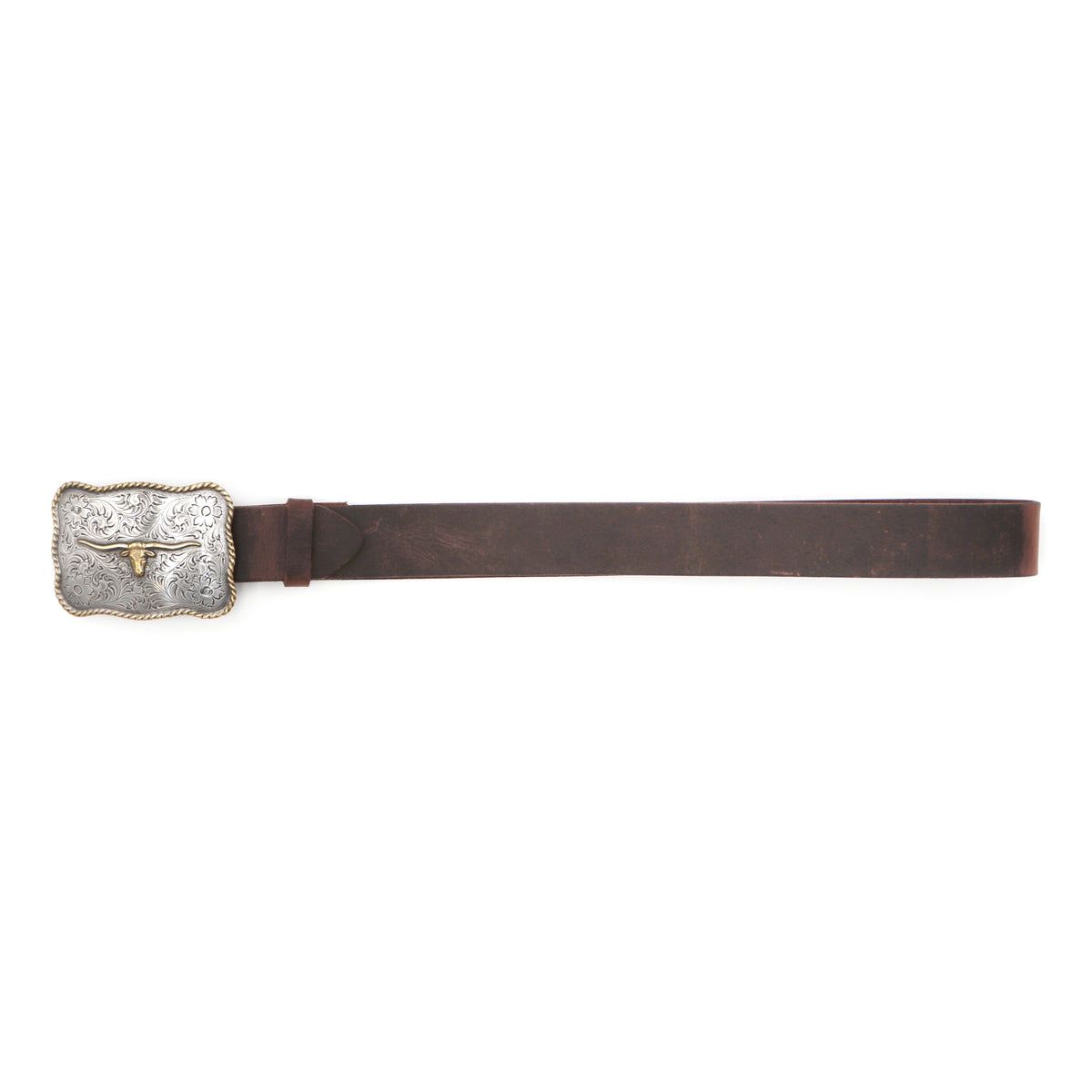 1 1/2&quot; Scalloped Longhorn Western Buckle Belt