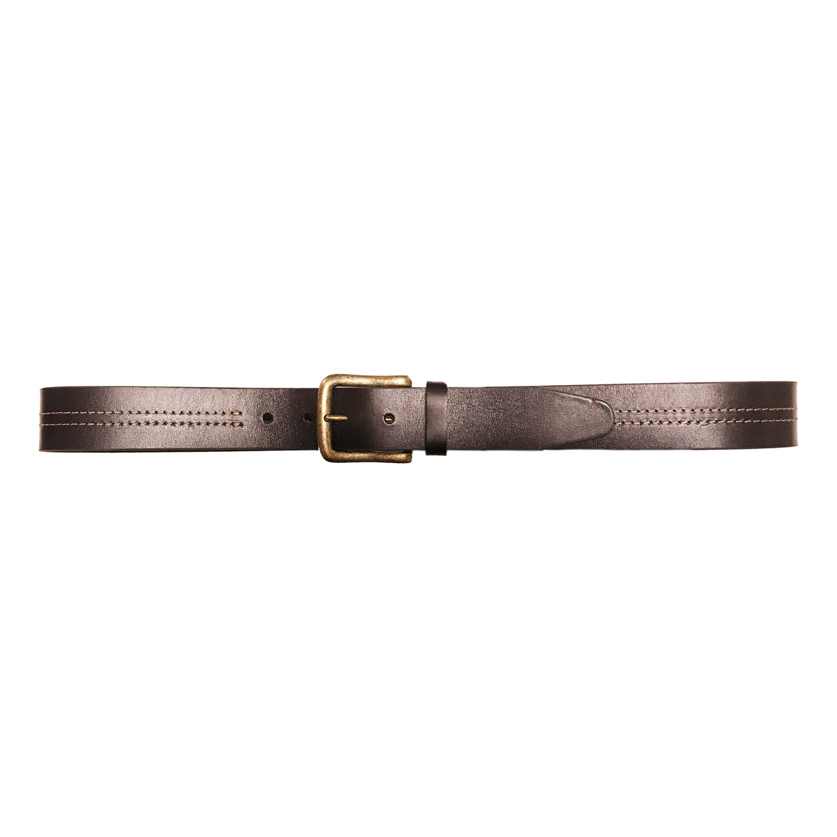 1 1/2&quot; Double Center Contrast Stitch Belt