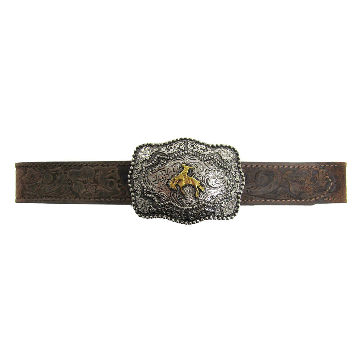 Kids’ 1 1/4&quot; Buckin’ Bronc Buckle Belt