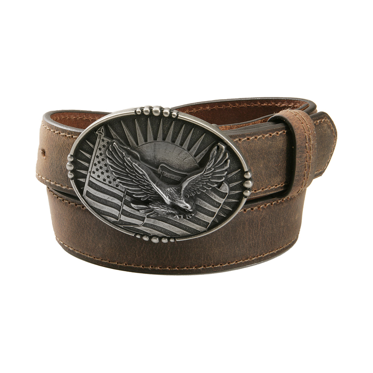 Kids’ 1 1/4&quot; Eagle Plaque Buckle Belt